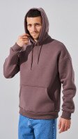 Купить Худи однотонный мужской LAWA MBC02308 S Серо-коричневый Артикул: 2888000028570 Миниатюра фотографии № 3