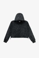 Худи однотонный для девочки Benini 251034 152 см Графитовый