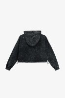 Худи однотонный для девочки Benini 251034 152 см Графитовый  Фото №0