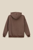 Худи однотонный для девочки LAWA GBC02327 158 см Шоколадный  Фото №0