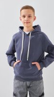 Купити Худі однотонний для хлопчика  26004 146 см Сірий Артикул: 2000999428753 Фото мініатюра № 1
