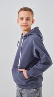Купити Худі однотонний для хлопчика  26004 146 см Сірий Артикул: 2000999428753 Фото мініатюра № 3