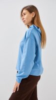 Купить Худи однотонный женский GENUA G01138-0005 XS Голубой Артикул: 2000999488641 Миниатюра фотографии № 4