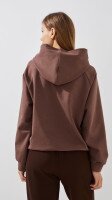 Купить Худи однотонный женский GENUA G01138-0007 3XL Коричневый Артикул: 2000999427022 Миниатюра фотографии № 5