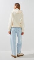 Купить Худи однотонный женский GENUA G01138-0007 L Молочный Артикул: 2000999427053 Миниатюра фотографии № 4