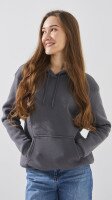 Купити Худі однотонний жіночий LAWA WBC02435 XS Темний графіт Артикул: 2000990909978 Фото мініатюра № 3