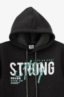 Худи с принтом для мальчика Deniz 1927 STRONG 164 см Графит  Фото №0