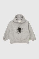 Худі з принтом для хлопчика XZKAMI 23805 110 см Сірий (2000990106650W)  Фото №5