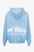 Худи с принтом женский On me Onme-02-OV 3XL Голубой (2000990760050D)  Фото №6