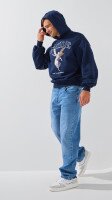 Купить Худи с принтом мужской LAWA P-MB02351 S Темно-синий Артикул: 2000999310669 Миниатюра фотографии № 4