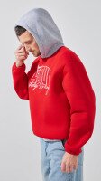 Купить Худи с принтом мужской LAWA P-MT02304 S Темно-красный Артикул: 2000999379079 Миниатюра фотографии № 4