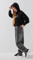 Купить Худи с принтом для девочки First Kids M-205 134 см Черный Артикул: 2000999199295 Миниатюра фотографии № 3
