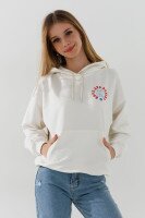Худі з принтом для дівчинки LAWA P-GB02311 122 см Молочний