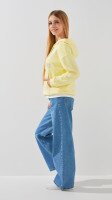Купить Худи с принтом для девочки LAWA P-GB02337 134 см Лимонный Артикул: 2000999310584 Миниатюра фотографии № 3