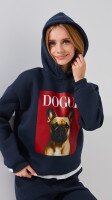Купить Худи с принтом для девочки LAWA P-GB02338 134 см Графитовый Артикул: 2000999361081 Миниатюра фотографии № 3