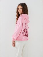 Купить Худи с принтом для девочки LAWA P-GB02344 134 см Розовый Артикул: 2000999558849 Миниатюра фотографии № 3