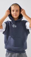 Купити Худі з принтом для хлопчика LAWA P-BB02325 134 см Графітовий Артикул: 2888000026385 Фото мініатюра № 4