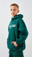 Купити Худі з принтом для хлопчика LAWA P-BB02334 134 см Темно-смарагдовий Артикул: 2888000026248 Фото мініатюра № 4
