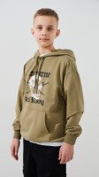 Купить Худи с принтом для мальчика LAWA P-BB02335 140 см Оливковый Артикул: 2000999493263 Миниатюра фотографии № 1