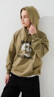 Купить Худи с принтом для мальчика LAWA P-BB02335 140 см Оливковый Артикул: 2000999493263 Миниатюра фотографии № 3
