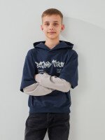 Купить Худи с принтом для мальчика LAWA P-BB02336 146 см Графит, светло-серый Артикул: 2000999567711 Миниатюра фотографии № 1