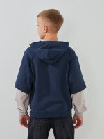 Купить Худи с принтом для мальчика LAWA P-BB02336 146 см Графит, светло-серый Артикул: 2000999567711 Миниатюра фотографии № 5