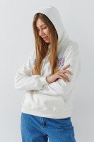 Худі з принтом жіночий LAWA P-WB02377 XS Молочний  Фото №2
