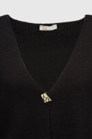 Жилет однотонный трикотажный женский Park karon 10840 One size Черный (2000990651198D)  Фото №6