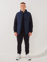 Купить Жилет однотонный мужской GENUA G01201-0002 M Темно-синий Артикул: 2000999395413 Миниатюра фотографии № 3