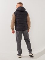 Купить Жилет однотонный мужской GENUA G01201-0006 M Черно-зеленый Артикул: 2000999396588 Миниатюра фотографии № 5