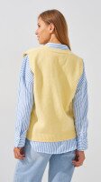 Купить Жилет трикотажный однотонный женский 2506 One Size Лимонный Артикул: 2000999201486 Миниатюра фотографии № 5