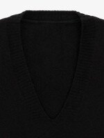 Купить Жилет трикотажный однотонный женский GENUA 2506 One Size Черный Артикул: 2000999516153 Миниатюра фотографии № 2