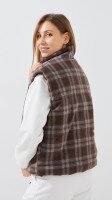 Купить Жилет трикотажный с узором женский GENUA 26-1113 XL Коричневый Артикул: 2000999432439 Миниатюра фотографии № 5