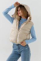 Жилет утепленный для девочки LAWA GBC02332 122 см Молочный  Фото №2