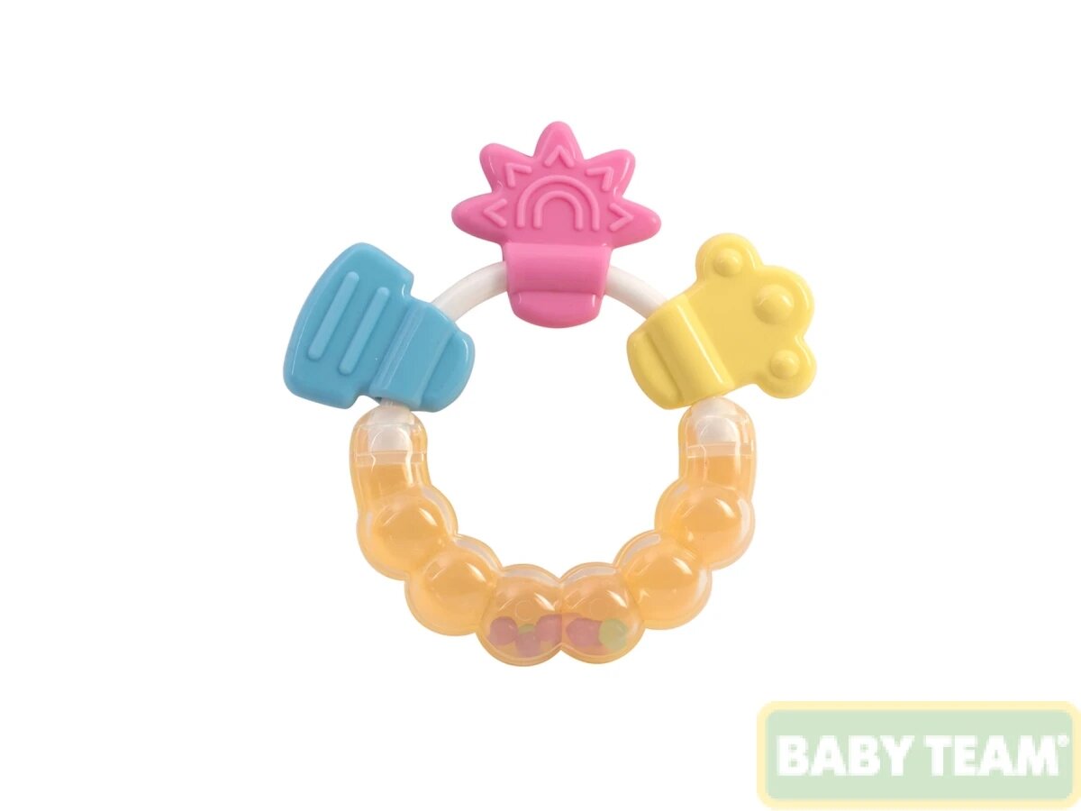 Прорізувач-брязкальце BABY TEAM 8410 Різнокольоровий
