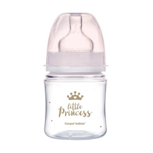 Купити Пляшка антиколікова Canpol babies 35/233_pin з широким отвором 120 мл Рожевий (2000904383337) Артикул: 2000904383337 Фото повноекранне №1