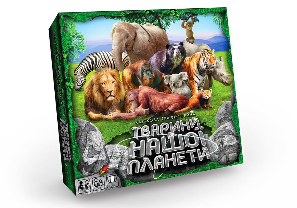 Настільна гра-вікторина &quot;Тварини нашої планети&quot; DANKO TOYS (G-JNP-01U) (2000902558041)