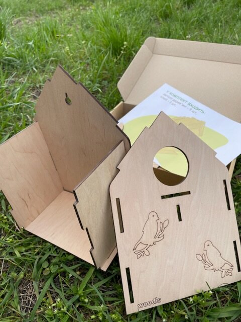 Купити Шпаківня для пташок Woodis 23х21х17 см Ш-01 (2000989669449) Артикул: 2000989669449 Фото повноекранне №4