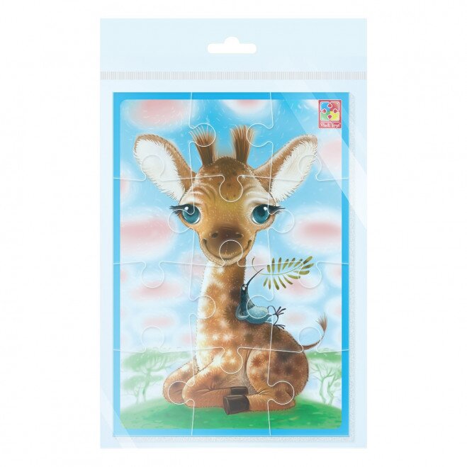 М&#039;які пазли А5 &quot;Жираф&quot; Vladi Toys VT1103-94 (4820234764457)  Фото №1