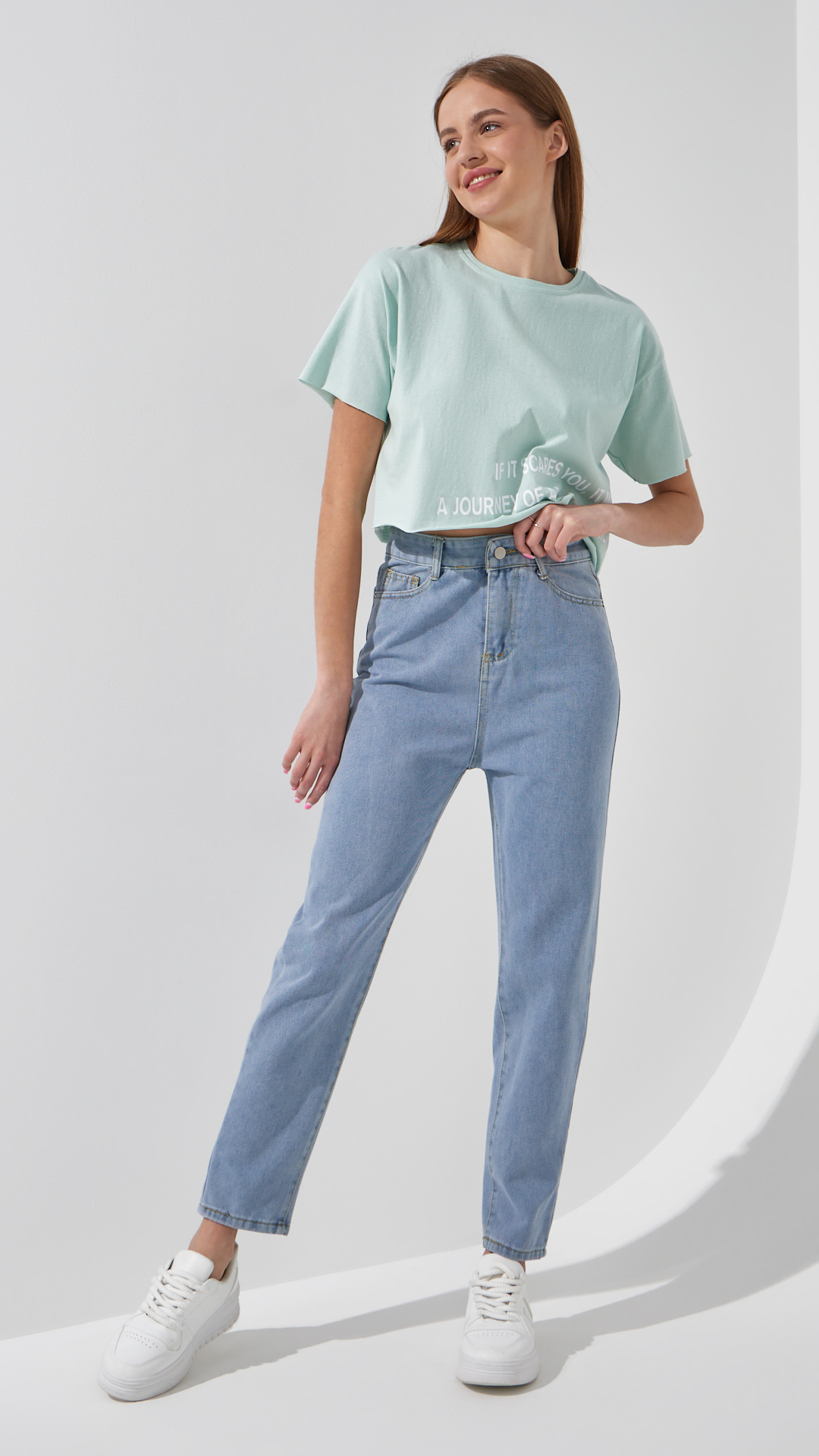 Джинси Mom Fit жіночі  801 S Блакитний  Фото №0