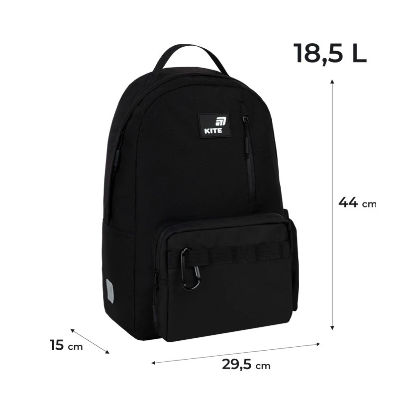 Купити Рюкзак шкільний для хлопчика Kite K26-949L-3 Чорний Артикул: 4063276274847 Фото повноекранне №2