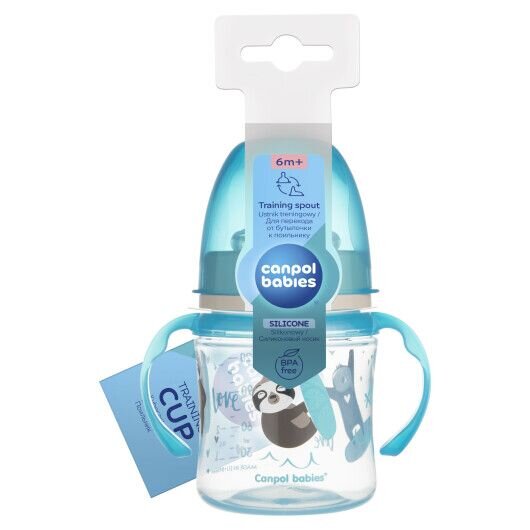 Купити Кружка тренувальна дитяча EasyStart Sweet Fun Canpol babies 35/207_blu Синій Артикул: 5901691813359 Фото повноекранне №2
