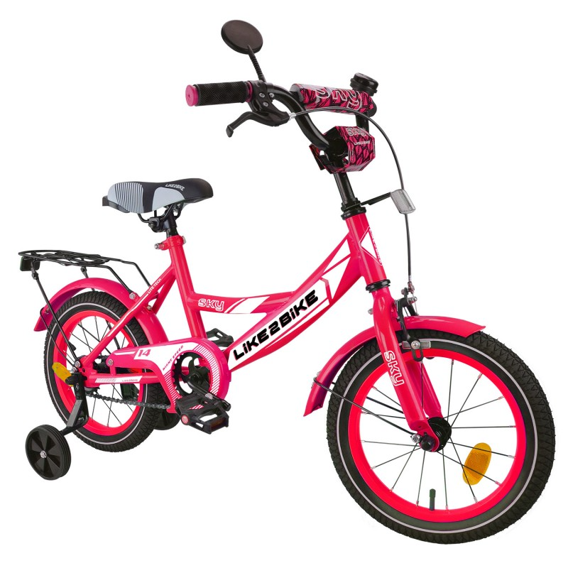 Купити Велосипед 2-х колісний дитячий 241401 Like2bike Sky 14'' Рожевий Артикул: 6922302414016