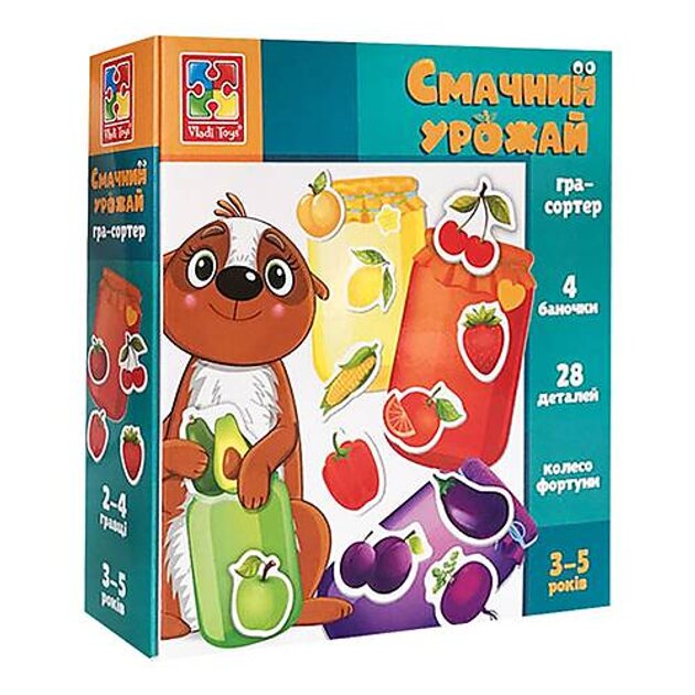 Мини-развивашка сортер «Вкусный урожай» VT1804-41 Разноцветный