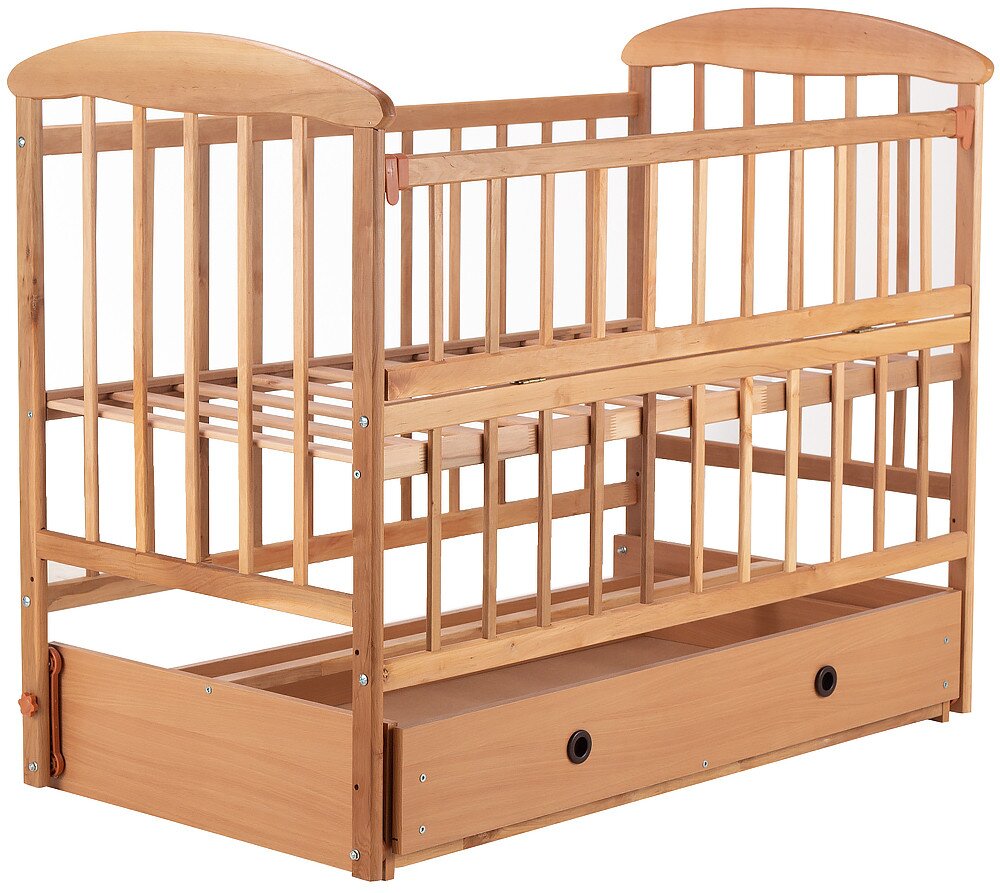 Ліжко Babyroom Наталка ОСМЯО маятник і ящик, відкидний бік 624750 Різнокольоровий (2000989552420)  Фото №0