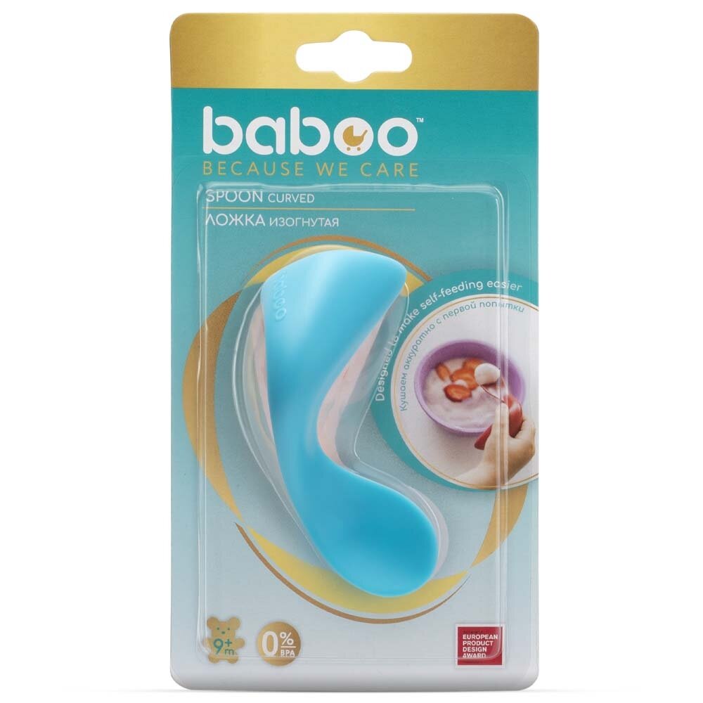 Вигнута тренувальна ложка BABOO 10-032 від 9 місяців Електрік (5057778100321)  Фото №2