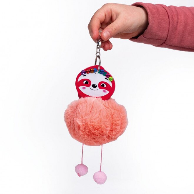 Набор для творчества брелок своими руками &quot;Ленивец&quot; Vladi Toys VT4205-07 (4820234764129)  Фото №3