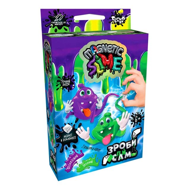 Купити Набір для проведення дослідів "Crazy Slime Magnetic" міні SLM-Mg-02-01U,02U Різнокольоровий Артикул: 2000996105558 Фото повноекранне №1