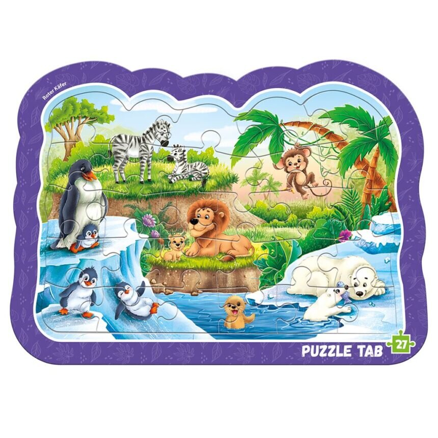 Купити Пазли-вкладинки "Тварини зоопарку" Vladi Toys RK7020-02 Артикул: 5903858962979