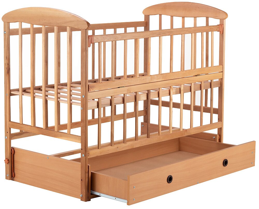 Ліжко Babyroom Наталка ОСМЯО маятник і ящик, відкидний бік 624750 Різнокольоровий (2000989552420)  Фото №2